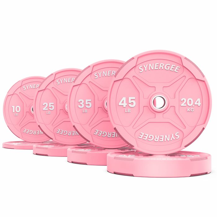 Pink EZ Grip Bumper Plates - Image 2