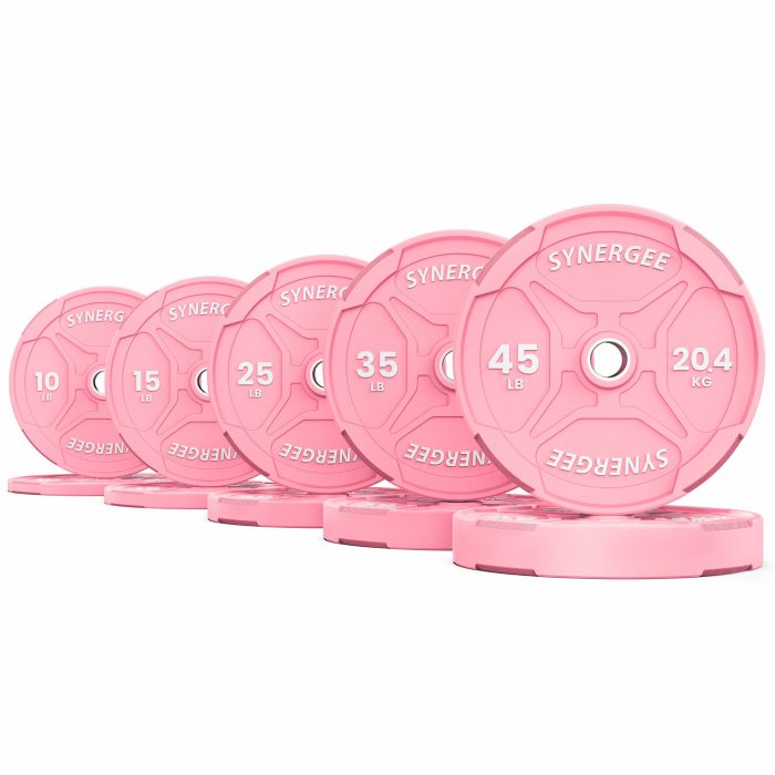 Pink EZ Grip Bumper Plates - Image 3